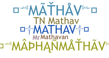 Smeknamn - Mathav