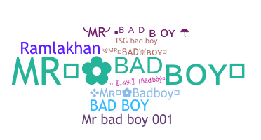 Smeknamn - Mrbadboy