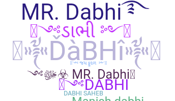 Smeknamn - Dabhi