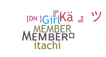 Smeknamn - Member
