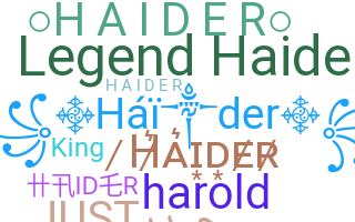 Smeknamn - Haider