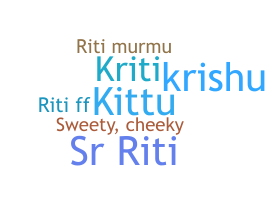 Smeknamn - Riti