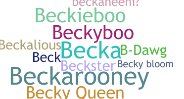 Smeknamn - Becky