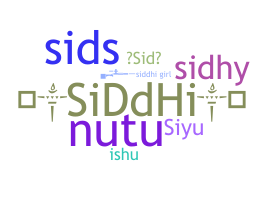 Smeknamn - Siddhi