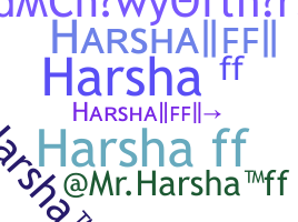 Smeknamn - Harshaff