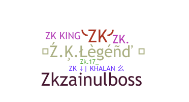 Smeknamn - ZK
