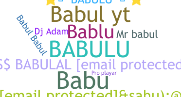 Smeknamn - Babulu