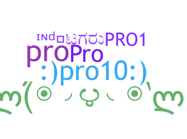 Smeknamn - Pro1