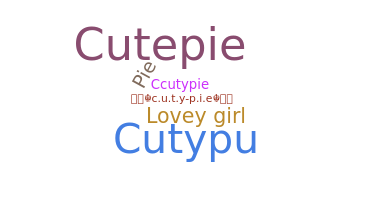 Smeknamn - Cutypie