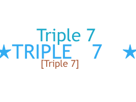 Smeknamn - Triple7