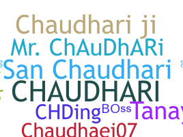 Smeknamn - Chaudhari