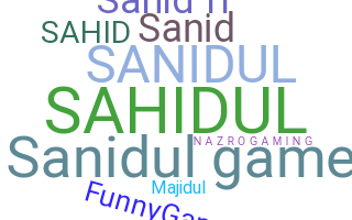 Smeknamn - Sanidul