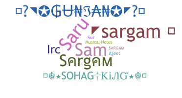 Smeknamn - Sargam