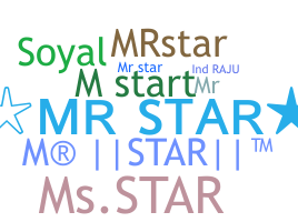 Smeknamn - MrStaR