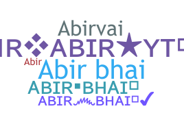 Smeknamn - AbirBhai