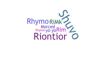 Smeknamn - Rimo