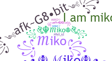 Smeknamn - miko