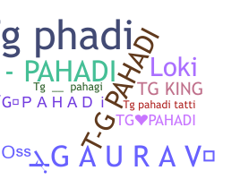 Smeknamn - TGPAHADI