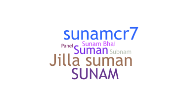 Smeknamn - Sunam