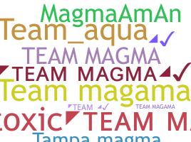 Smeknamn - teammagma