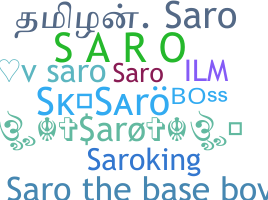 Smeknamn - saro