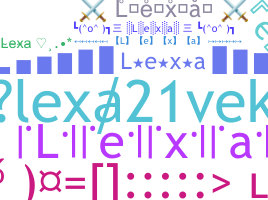 Smeknamn - lexa21vek