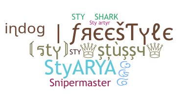 Smeknamn - Sty