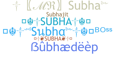 Smeknamn - Subha