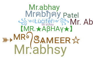 Smeknamn - Mrabhay