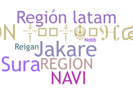 Smeknamn - Region