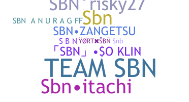 Smeknamn - SBN