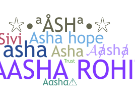 Smeknamn - Aasha