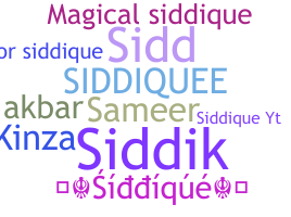 Smeknamn - Siddique