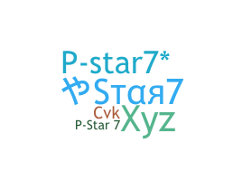 Smeknamn - PStar7