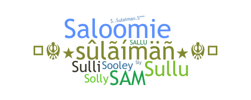 Smeknamn - Sulaiman