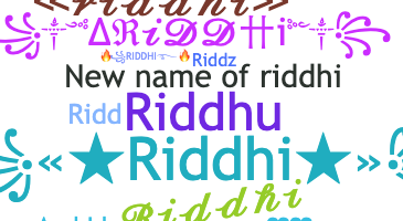 Smeknamn - riddhi