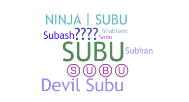 Smeknamn - Subu