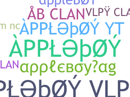 Smeknamn - Appleboy