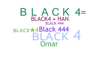 Smeknamn - BLACK4