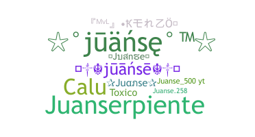 Smeknamn - Juanse