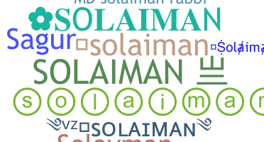 Smeknamn - Solaiman