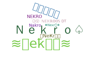 Smeknamn - Nekro