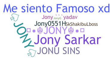 Smeknamn - Jony