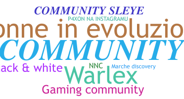 Smeknamn - community