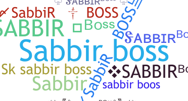 Smeknamn - sabbirBoss
