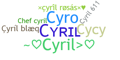 Smeknamn - Cyril
