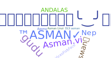 Smeknamn - Asman