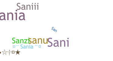 Smeknamn - Sania