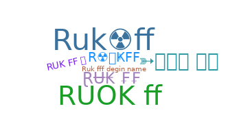 Smeknamn - Rukff