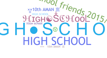 Smeknamn - highschool